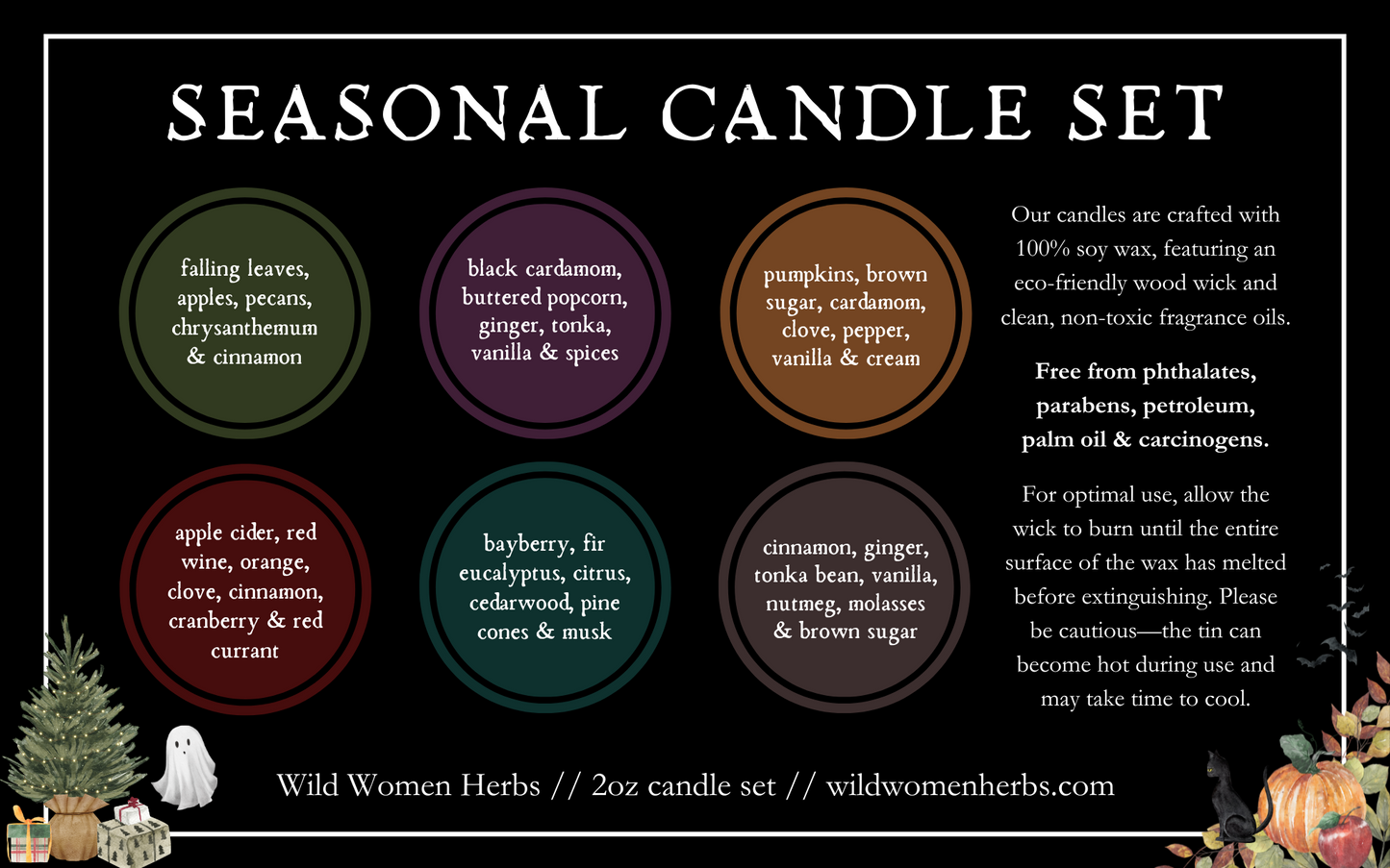 Seasonal Candle Kit - 2oz tins