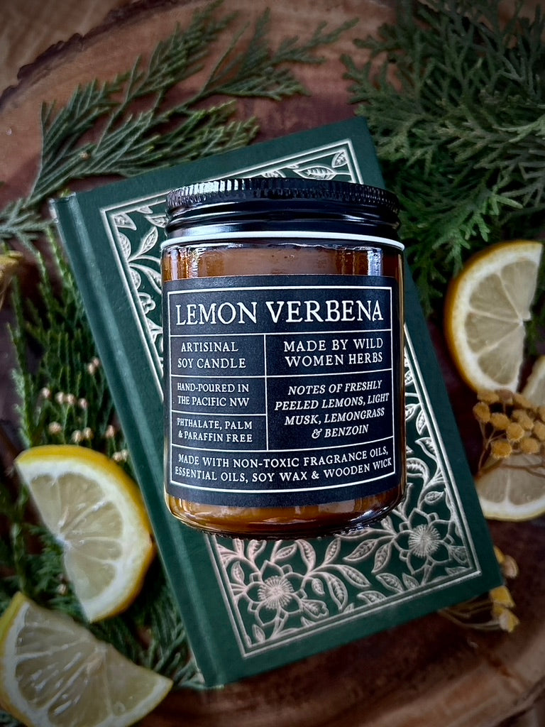 Lemon Verbena Wood Wick Candle