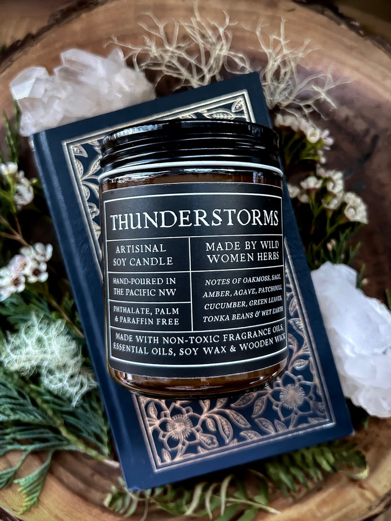 Thunderstorms Wood Wick Candle