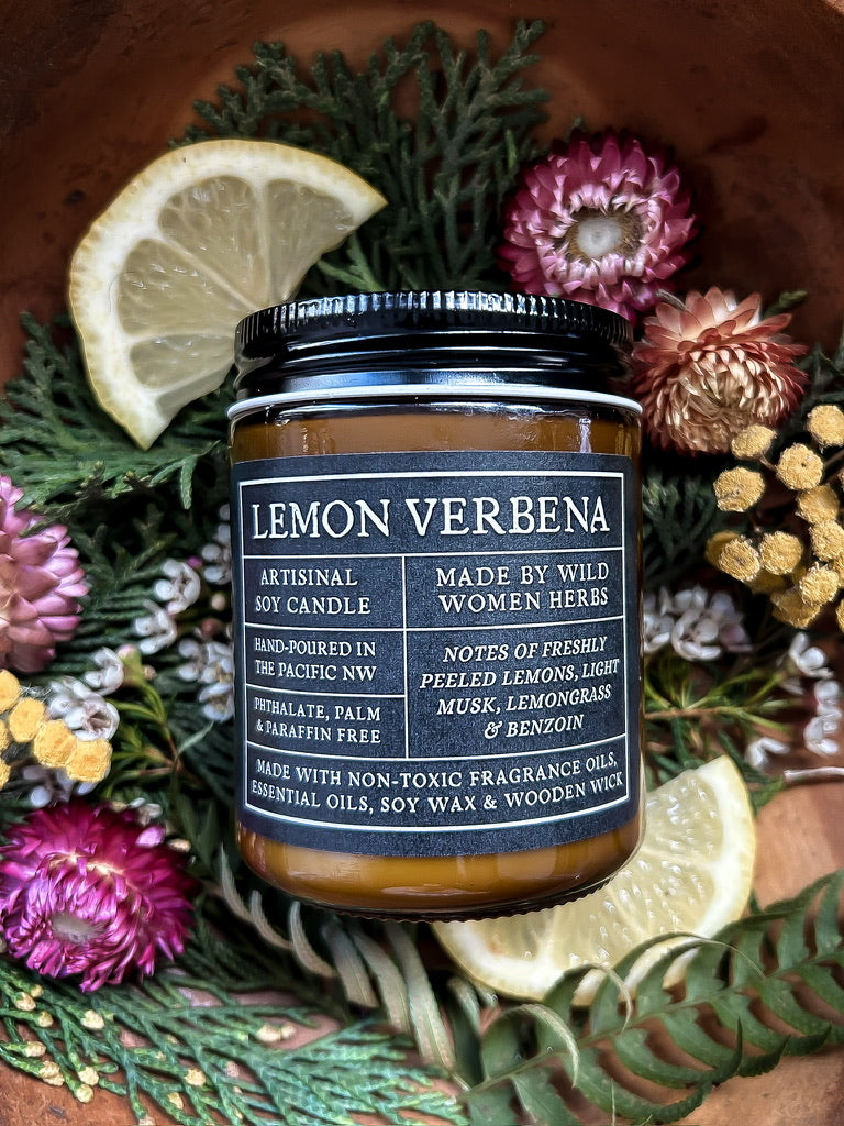 Lemon Verbena Wood Wick Candle