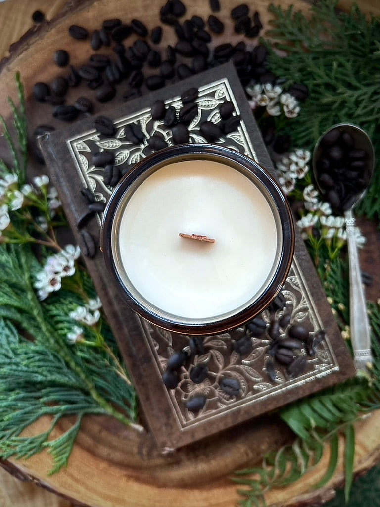 Morning Latte Wood Wick Candle