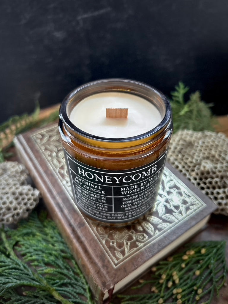Honeycomb Wood Wick Candle