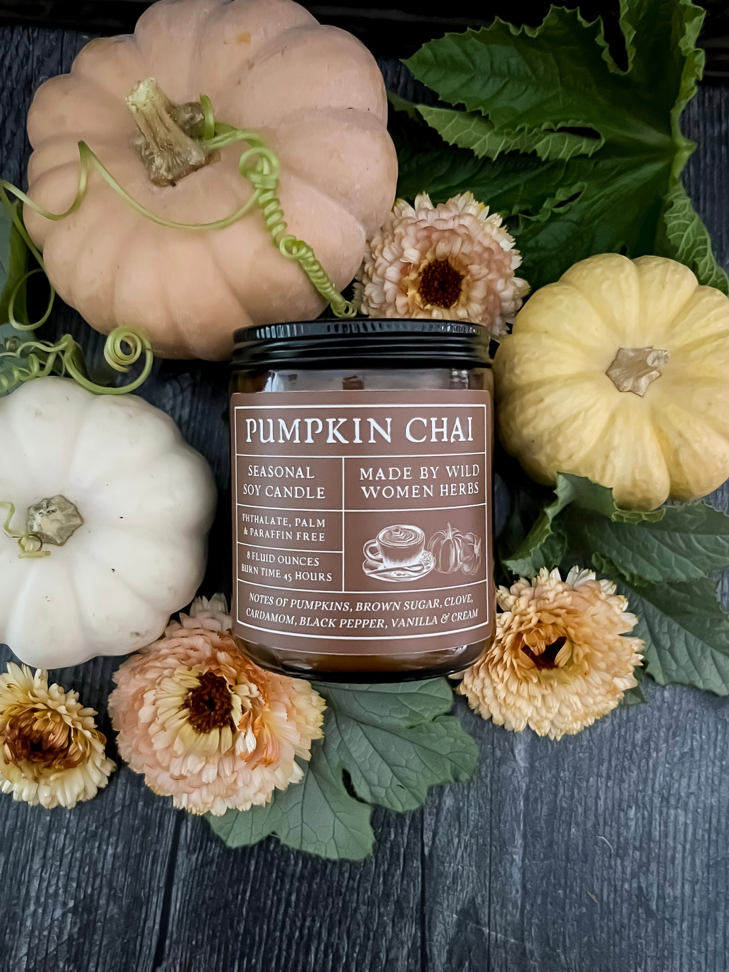 Pumpkin Chai - Seasonal Wood Wick Candle