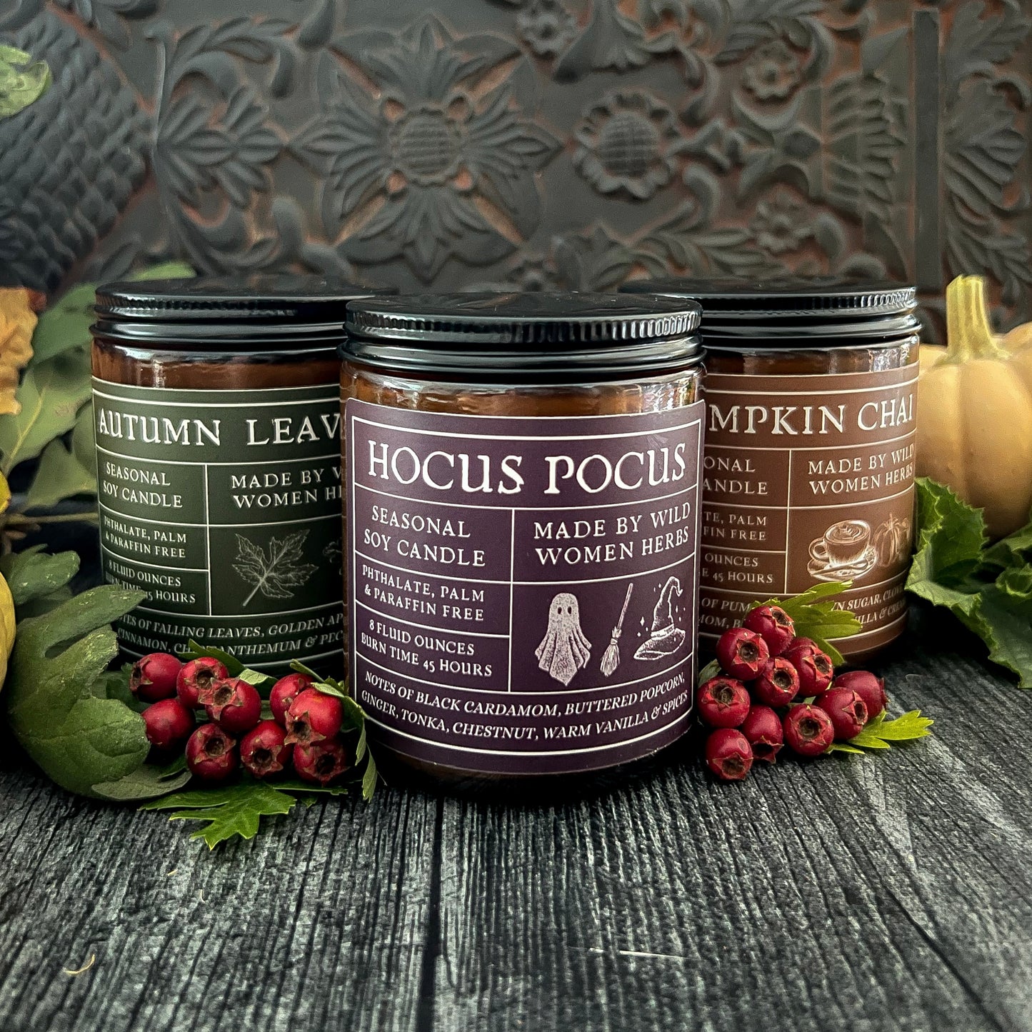 Fall Candle Trio