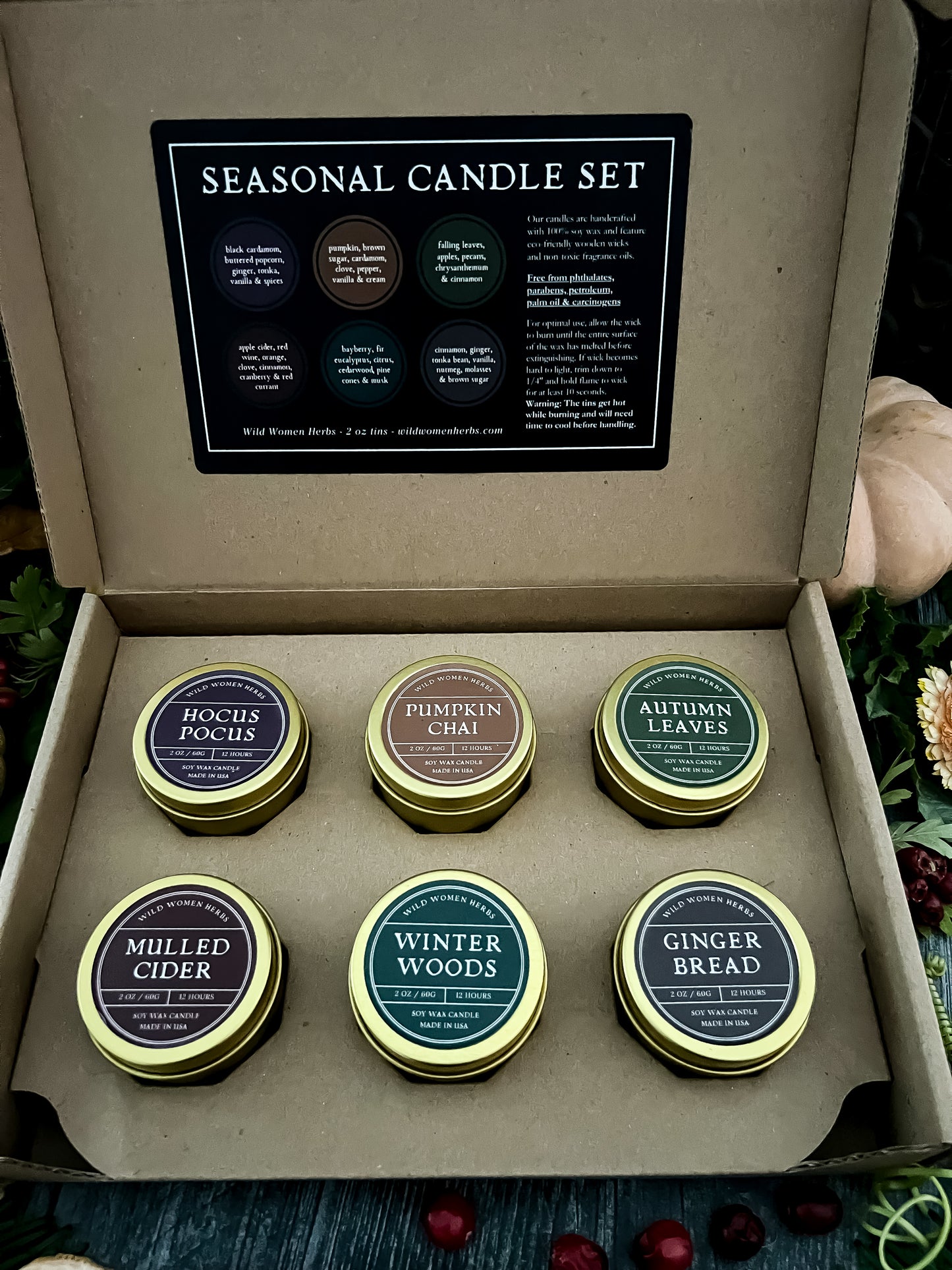Seasonal Candle Kit - 2oz tins