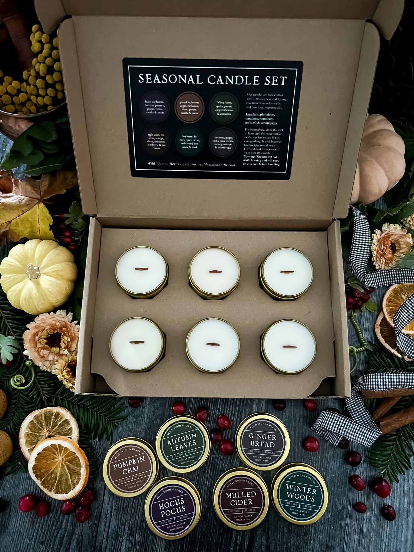 Seasonal Candle Kit - 2oz tins