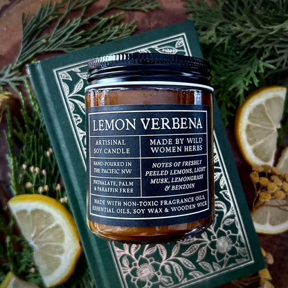 Lemon Verbena Wood Wick Candle