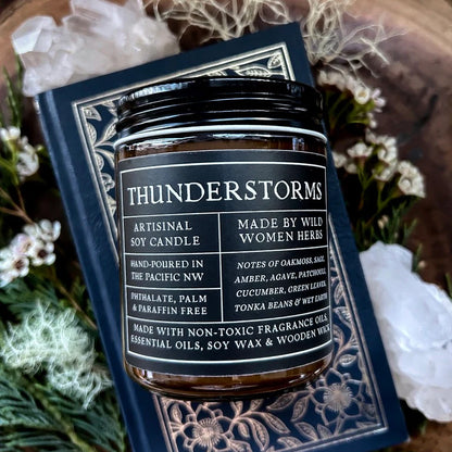 Thunderstorms Wood Wick Candle