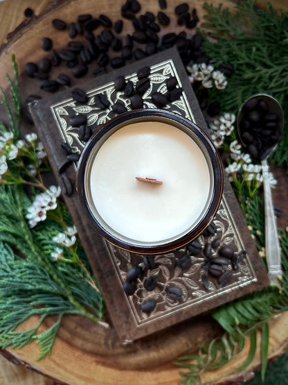 Morning Latte Wood Wick Candle