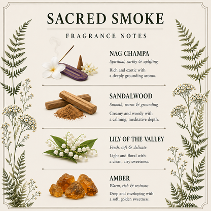 Sacred Smoke Candle – Nag Champa & Sandalwood