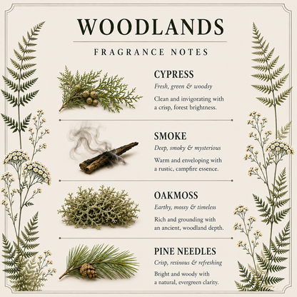 Woodlands Candle – Forest & Campfire