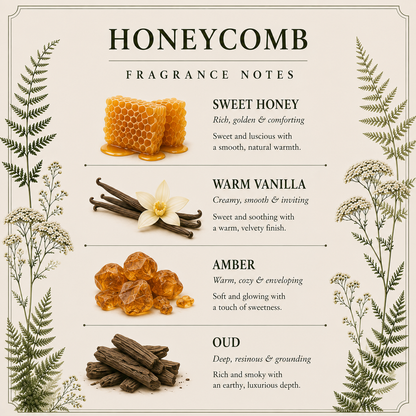 Honeycomb Candle – Warm Honey & Amber