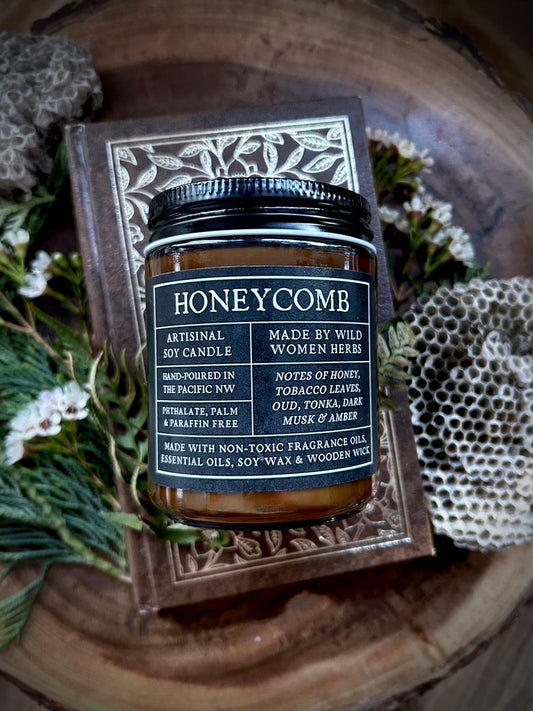Honeycomb Wood Wick Candle