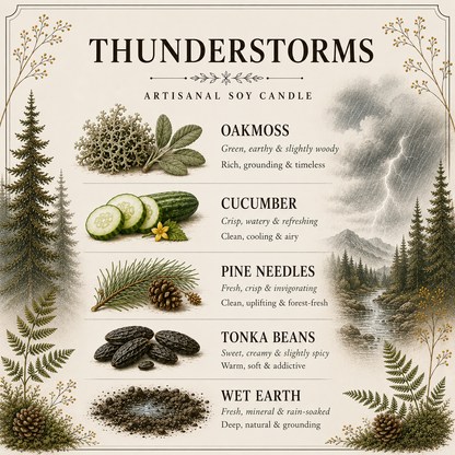 Thunderstorms Candle – Rain & Earth